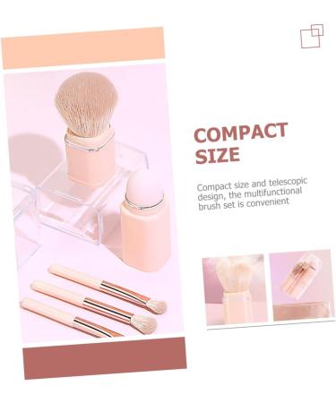 DOITOOL 1 Set 8 in 1 Makeup Brush Foundation Brush Cosmetic Brush Lip Brush Eyeshadow Brush Dual Ended Blush Brush Make up Shadow Travel 4 in 1 Artificial Fiber 10x2.5cm Pink - Buy Online on GoSupps.com