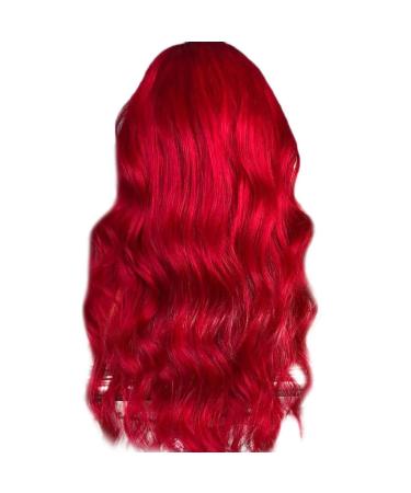 Wig Women Long Hair Red Brazilian Wavy Cosplay Curly Long Women Synthetic Hair 50s 80s 60s 70s