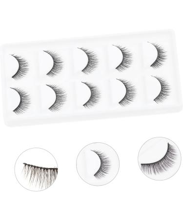 minkissy 15 Pairs Short False Eyelashes Fake Cosmetic Eyelashes Art Eyelashes Makeup Brishes Toiletries Natural Look Eyelashes Extension Lashes False Lashes Artificial Fiber 3d Glue Fluffy - Buy Online on GoSupps.com