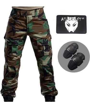 ATAIRSOFT Men's Tactical Combat Pants - Military Airsoft Paintball BDU Trousers with Knee Pads - International Shipping Available - Buy Online on GoSupps.com