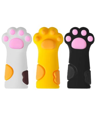 Compasty 3 Pieces Cute Tweezers Cover Protective Sleeve for Nail Cuticles Scissors Cover Manicure Pedicure Tools Dead Skin Tweezers Cap