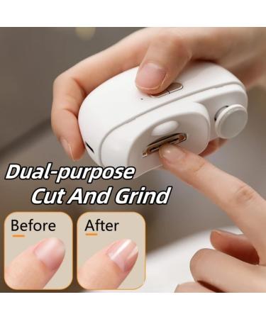 Electric Nail Clipper with Light Automatic Nail Care Kit Manicure Nail Trimmer for Adult Baby Protable Lasting Nails Cutter Tool (Pink) - Buy Online on GoSupps.com