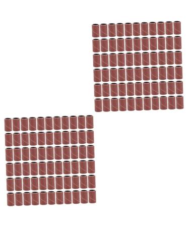 minkissy 200 Pcs Grit Woodcarving Sanding Nail Drill Sanding Bits Fine Sanding Bands for Nail Drill Sanding Ring Bands Ceramic Nail Drill Band Grit Sanding Bands Sand Sheet Manicure mediumx2pcs As Shownx2pcs
