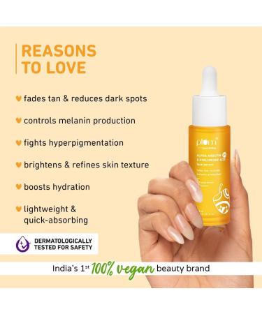 The-P'lum Alpha Arbutin & Hyaluronic Acid Face Serum 2% Fragrance-Free 30 ml - Buy Online on GoSupps.com