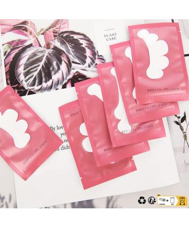 Lunamoon Eyelash Extension Pads - 50 Couples Flower-Rose Red Eye Patches for Lifting & Coloring Eyelashes - Buy Online on GoSupps.com