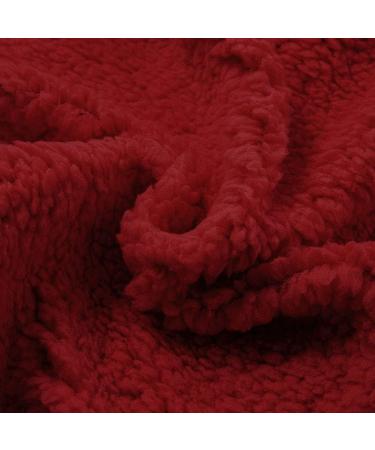 Hanxiulin Women's Fleece Plush Jacket - Fluffy Warm Zipper Wool Sweater | Winter Color Variants | Loose Slim Light Quilted Trench Coat 4XL Red - Buy Online on GoSupps.com