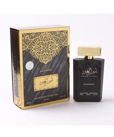 Almas Perfumes modernistic Oudh Ameer Al.Oud Black Intense Eau De Parfum Unisex Spray - 3.4 Fl Oz (100 ml) Saffron Wood Amber Vanilla 3.4 Fl Oz (Pack of 1) - Buy Online on GoSupps.com
