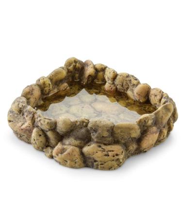 Exo Terra Corner Pebble Water Dish - Large
