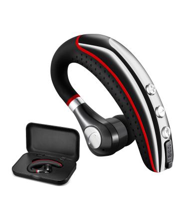 Bluetooth Headset,Wireless v5.0 Business Bluetooth Earpiece in Ear Lightweight Sweatproof Earphones with Mic Work for Cell Phones for Office/Workout/Driving