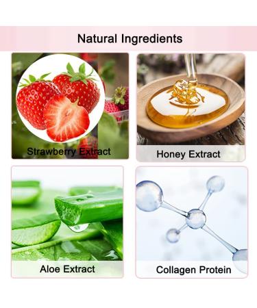 2 Pack Bee Balm Lip Care Set - Exfoliating Honey & Strawberry Lip Scrub, Hydrating Lip Mask with Propolis, Prevents Dryness and Cracks - Includes Lip Brush - Buy Online on GoSupps.com