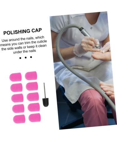 Ipetboom 1 Set Nail Sand Cap Tool Nail Polish Drills Drill Bits Nail Art Polishing Caps Nail Drill Bit Cuticle Drill Bit Nail Grinding Head Nail Sanding Cap Pedicure Polisher Purple Plastic 2.00X1.50X1.50CM Purple - Buy Online on GoSupps.com