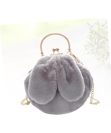 Alipis 2 Pcs Single Shoulder Bag Crossbody Bag Metal Chain Bag Plush Bag Handbag Fur Bag Messenger Bag Wild - Buy Online on GoSupps.com