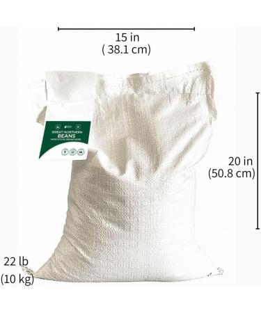 StoreHouse Foods Great Northern Beans 10 kg (22 lb) Non-GMO Raw Vegan Bulk A Favorite in Cooking for use in Soups and Stews Product of Canada - Buy Online on GoSupps.com