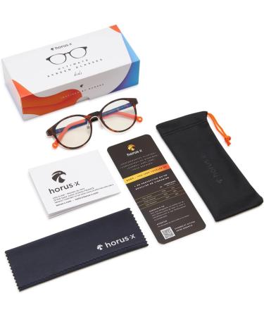 HORUS X Blue-Light Blocking Glasses for Kids | Anti-Glare Gaming Glasses for Boys & Girls | Osaka Orange - Shop Internationally - Buy Online on GoSupps.com
