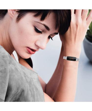 Shop Peridot Adjustable Bracelet for Fitbit Inspire 3 - Rhinestone Stainless Steel Replacement (14cm-20.6cm) - Buy Online on GoSupps.com