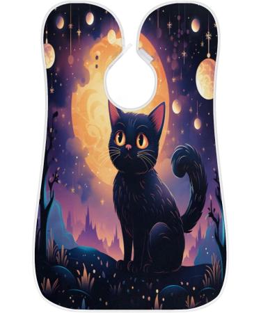 Forest Starry Night Beard Bib Apron - Men's Beard Hair Catcher | Perfect Gift for Dad & Husband | Shaving Accessory with Suction Cups - Buy Online on GoSupps.com