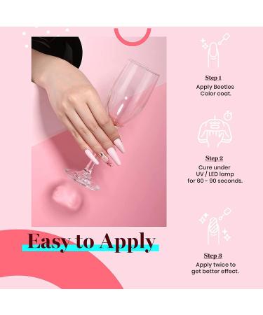 Barely Pink Beetles Gel Polish 15ml | Soak Off LED Nail Lamp Gel for Manicure | DIY Home Solid Gel for Nail Art | Pink Christmas Decor 3001-Barely Pink - Buy Online on GoSupps.com
