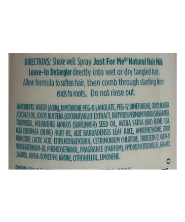 Just For Me Hair Milk Leave-In Detangler 10 oz - Best Leave-In Conditioner for Kids - Smooth & Nourish Hair - International Shipping Available - Buy Online on GoSupps.com