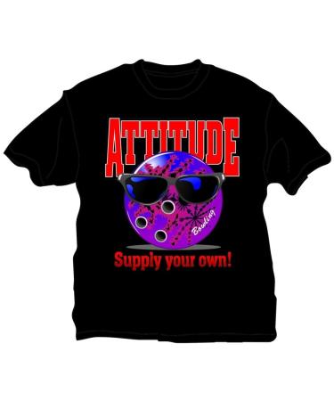 Bowlerstore Products Bowling Attitude T-Shirt- Black Black Small