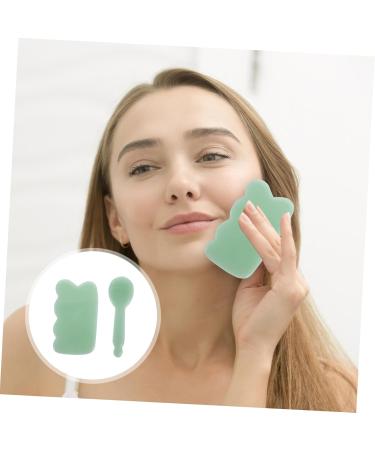 Healeved 2-in-1 Jade Face Scraping & Trigger Point Board Portable Massage Devices & Tools for Ultimate Relaxation - Buy Online on GoSupps.com