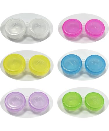Howinn 60pcs Colorful Contact Lens Case Set - Left/Right Eye Cases in Red Purple Yellow White Blue Green - Perfect for Easy Lens Storage & Travel - Buy Online on GoSupps.com