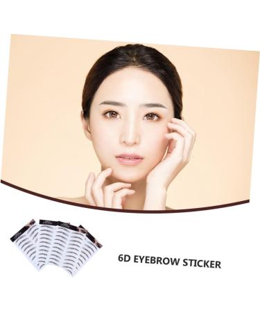 Ipetboom 4pcs Eyebrow Stickers Tool Stickers Eyebrow Makeup Eyebrow Transfer Stickers Bionic 3d Applique 21x15cm Brown - Buy Online on GoSupps.com