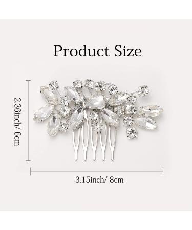 Wedding Hair Comb - Bride Hair Accessories Side Comb Clips for Women - Buy Online on GoSupps.com