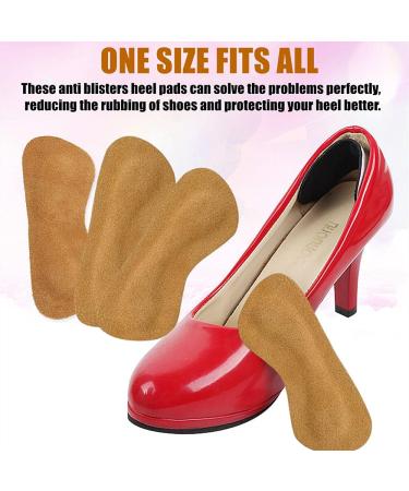3 Pairs Suede Leather Heel Grips Pads - Non-Slip Shoe Cushions for Preventing Heel Rubbing and Blisters - Buy Online on GoSupps.com