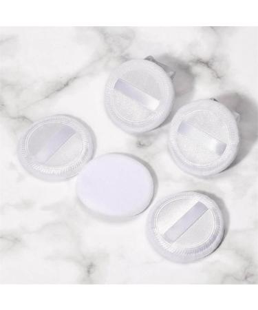 Buy Super Soft Plush Round Velour Powder Puff - 10 Pcs Skin Care & Makeup Accessory (2.4" White) for Flawless Application - Buy Online on GoSupps.com