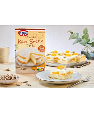 Dr. Oetker Cheese Cream Cake Mix - 4 x 385g | Easy Baking for Perfect Cheesecakes - Buy Online on GoSupps.com