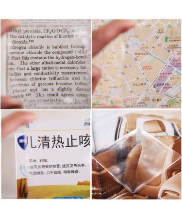 Lightweight Magnifying Glass Square Card Portable and Convenient 10 Times Magnifying Glass for Children and Students Reading School Lofty Ambition - Buy Online on GoSupps.com