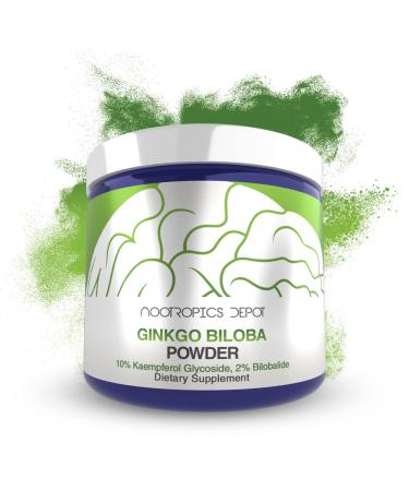 Ginkgo Biloba Extract Powder | 30 Grams | Minimum 10% Kaempferol Glycoside + 2% Bilobalide | May Help Promote Cognitive & Cardiovascular Function 1.06 Ounce (Pack of 1)