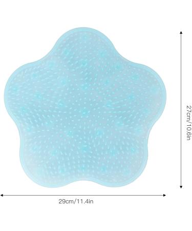 Silicone Shower Foot Scrubber Mat - Deep Clean Your Feet in the Shower | Calming Blue Foot Cleaner - Buy Online on GoSupps.com