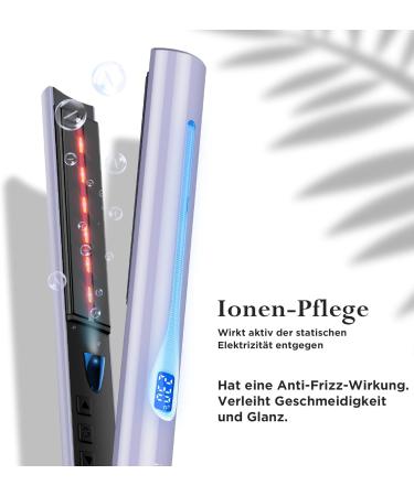 Parwin Per Beauty 2-in-1 Infrared Ion Hair Smooth & Curling Iron - Anti-Frizz 14 Temperature Settings Gloss Effect - Buy Online on GoSupps.com