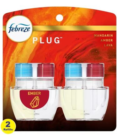 Buy Febreze Plug with Fade Defy Technology - Ember Scent (2 x 0.87 fl oz Refills) | International Shipping Available - Buy Online on GoSupps.com