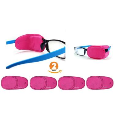 Hayatec Occlusion Eye Patch Cover For Children Glasses - lazy eye Amblyopia one eye disorder Children Spectacle 110mm x 55mm cm (Pink)