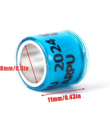 100PC Multicolor Aluminum Pigeon Leg Rings - 2024 AU Training Footring for Bird Identification - Durable Plastic Tauben Leg Bands - Buy Online on GoSupps.com