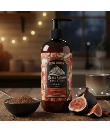 Black Canyon Brown Sugar & Fig Scented Body Lotion with Lanolin and Jojoba Oil 12 Oz - Buy Online on GoSupps.com