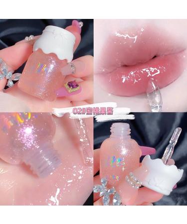 Fruit Flavored Lip Gloss & Pearlized Lip Balm - Hydrating Tinted Lip Oil Kit for Women & Girls | Long Lasting & Plumping in 5 Colors - Buy Online on GoSupps.com