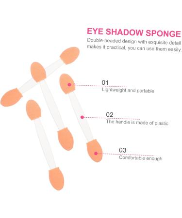 VINTORKY 100pcs Double Ended Eyeshadow Brush Eye Makeup Sponge Double-sides Eye Brush White Plastic - Buy Online on GoSupps.com