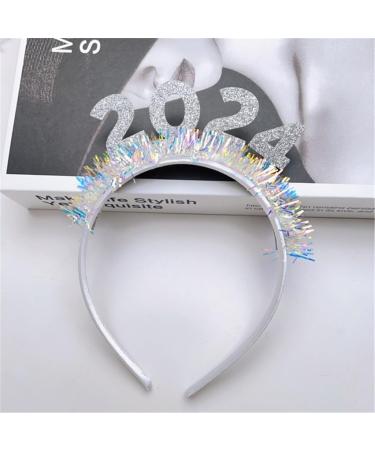 hgnxa 2024 New Year Hairband Women Students Music Festivals Photography Hairband Sequins Letter Headbands for Taking Photo Gold - Buy Online on GoSupps.com