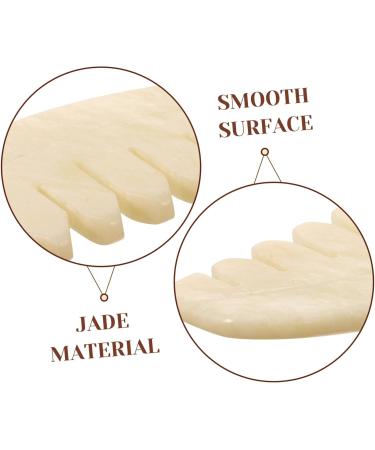 Stewart Jade Comb - Scalp Massage Gua Sha Hair Tool | Wooden Body Massage Comb | Creative & Simple Massage Device for Relaxation - Buy Online on GoSupps.com