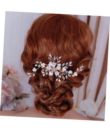 Ipetboom 1 Pc Comb for Bridal Rhinestone Headpiece Wedding Headpiece Bridal Headpiece Rhinestone Barrettes Pearl Hair Clip Hair Comb Wedding Hair Clip Accessories Bride Shell - Buy Online on GoSupps.com
