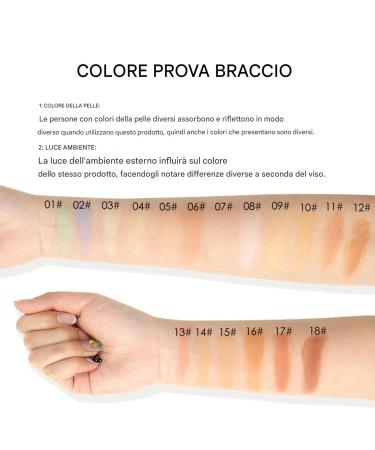 Contour corrector color corrector 18-color illuminating full-coverage cream | Waterproof concealing makeup for the skin - Buy Online on GoSupps.com