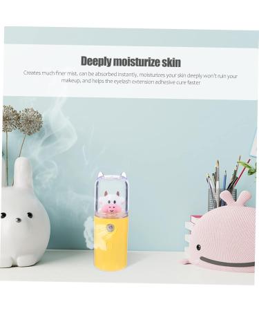 Balacoo Personal Humidifier Moisturizer Mini Travel Steamer Mini Humidifier Spray Cartoon Humidifier Carry Plate 3.8x3.8x10.8cm Yellow - Buy Online on GoSupps.com