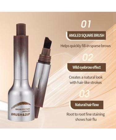 Buy Angled Brush & Dip Liquid Eyebrow Gel | Waterproof Smudge-Proof Brow Makeup | Long-Lasting Natural Looking Brows | International Shipping Available - Buy Online on GoSupps.com