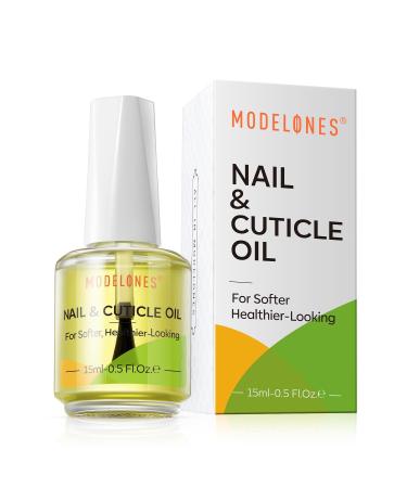 Modelones Cuticle Oil 15ml Nail & Cuticle Care Strengthener Oil Vitamin E + B Cuticle Revitalizing Oil for Nail Growth and Gel Nail Polish