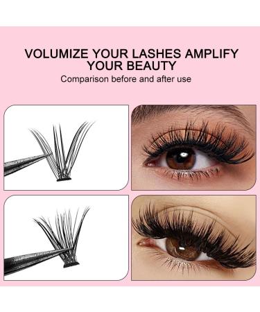 Lash Extension Kit - 240 PCS Cluster Eyelashes for DIY Beginners | Wispy Fluffy 30D+40D Individual Lashes with Tweezers | International Shipping Available - Buy Online on GoSupps.com
