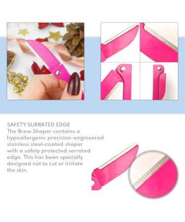 Lilibeth of New York Original Brow Shaper - Foldable Eyebrow Trimmer & Facial Hair Removal Device - Mint Green - Buy Online on GoSupps.com