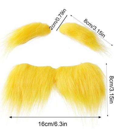 Moustache blonde | Costume de moustache de No l | Fournitures de f te auto-adh sives amusantes pour les f tes de fin d'ann e v nements de feu de d'automne de cosplay maquillage f 1 ml (Lot de 1) - Buy Online on GoSupps.com